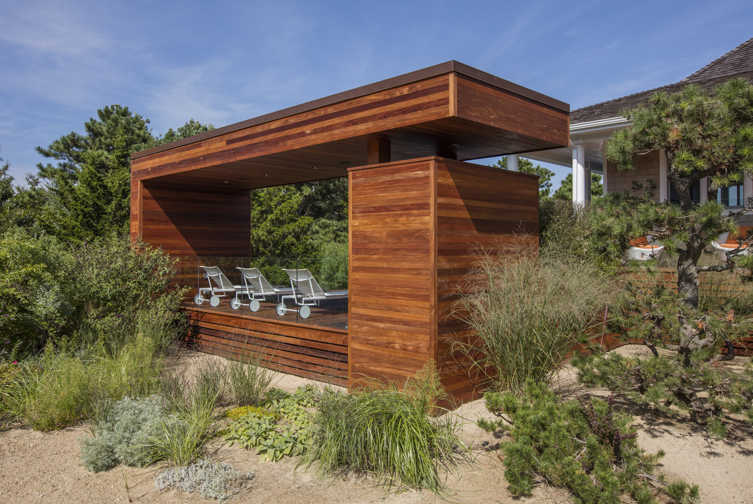 Photo of construction by Ronald Webb Builder.